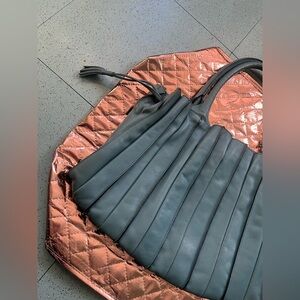 Lupo Barcelona Abanico Tote Bag Leather Green. Like New!